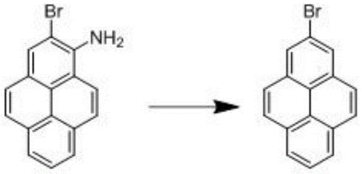 Diazotization and deamination of 1-amino-2-bromopyrene to yield 2-bromopyrene using hypophosphorous acid