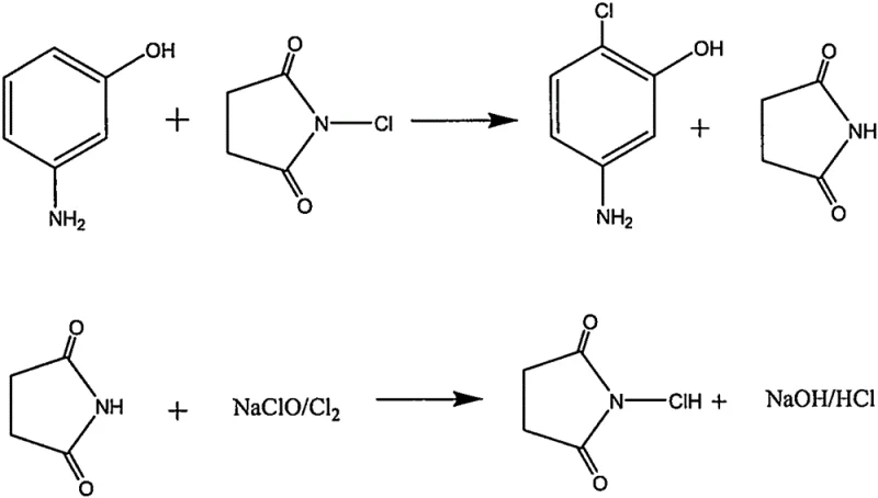 Novel one-step selective chlorination of m-aminophenol using N-chlorosuccinimide