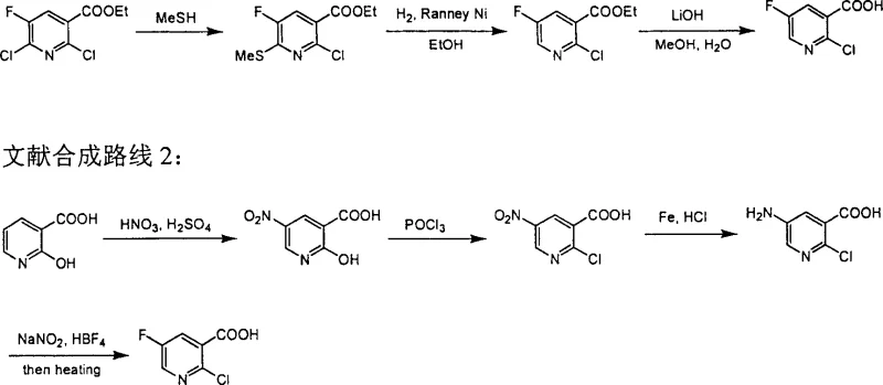 Literature Synthetic Route 2 showing the inefficient nitration and diazotization pathway