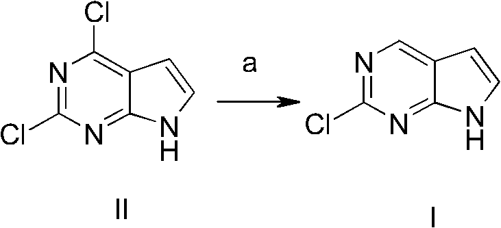 Prior art synthesis route showing expensive catalysts and complex reduction steps
