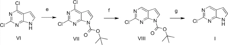 Novel 3-step synthesis route involving Boc protection and selective hydrogenation