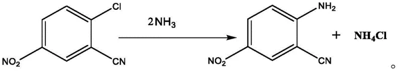 Ammonolysis of 2-chloro-5-nitrobenzonitrile to 2-cyano-4-nitroaniline using liquid ammonia