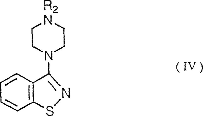 Structure of the final 3-substituted benzisothiazole product (Formula IV)