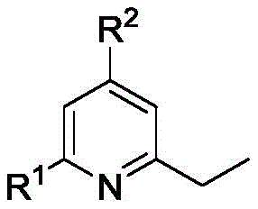 General structural formula of 2-ethyl-4,6-disubstituted pyridine compounds