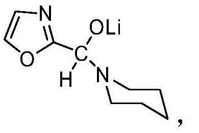 Structure of the solid lithium salt intermediate