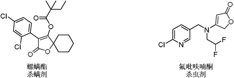 Bioactive molecules containing 2-furanone skeleton including pesticides and pharmaceuticals