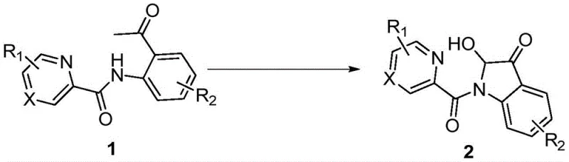 General reaction scheme for the synthesis of 2-hydroxy-indol-3-one compounds via copper-catalyzed oxidative cyclization