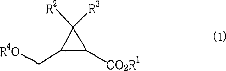 General reaction scheme showing the catalytic hydrogenolysis of formula 1 to formula 2