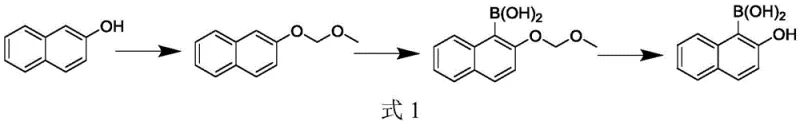 Conventional direct boration route showing formation of unwanted 3-isomer