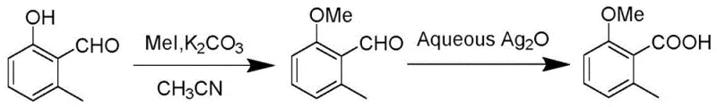 Traditional synthesis route using expensive silver oxide oxidation
