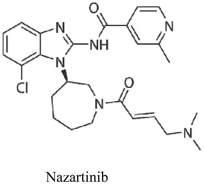 Chemical structure of Nazartinib, the downstream drug utilizing 2-methylpyridine-4-formic acid as a key intermediate
