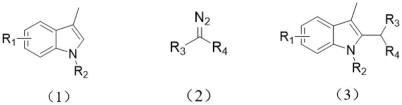 General reaction scheme for the preparation of 2-substituted 3-methylindole derivatives using g-C3N4 photocatalysis