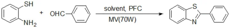 Novel water-based microwave synthesis of 2-phenylbenzothiazole using phase transfer catalyst