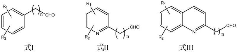 General structural formula of aldehyde substrates compatible with the aqueous microwave synthesis method