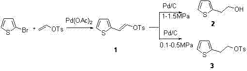 Novel Heck Coupling and Selective Reduction Synthesis Route
