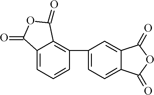 Reaction scheme showing the synthesis of 2,3,3',4'-BPDA from halo-o-xylenes via nickel-catalyzed coupling and oxidation