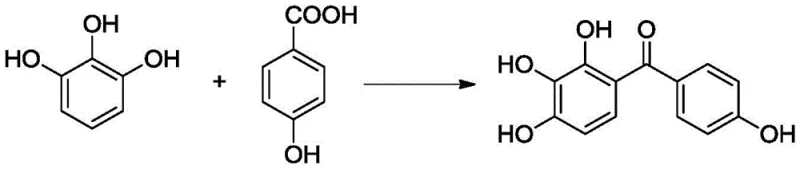 General reaction scheme for the synthesis of 2,3,4,4'-tetrahydroxybenzophenone via acylation