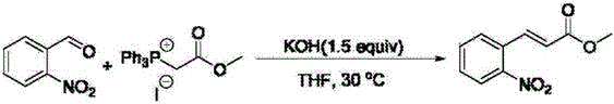 Conventional Wittig reaction route showing formation of triphenylphosphine oxide byproduct