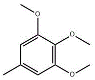 Chemical structure of 3,4,5-trimethoxytoluene showing the trimethoxy benzene core