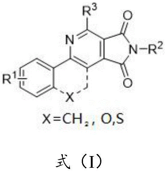 General structure of 3,4-pyridinediimide derivatives showing variable R groups