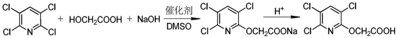 Phase transfer catalysis route using expensive glycolic acid and DMSO