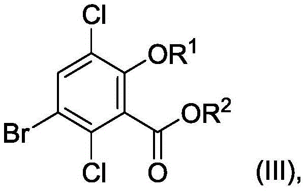 Selective debromination mechanism converting 5-bromo intermediate to 3,6-dichlorosalicylic acid