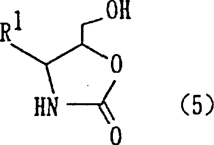 Structure of oxazolidinone derivative (Formula 5) product