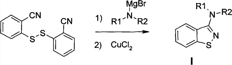 Conventional organometallic synthesis route showing hazardous reagents
