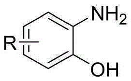 General structure of 2-aminophenol substrate showing variable R groups