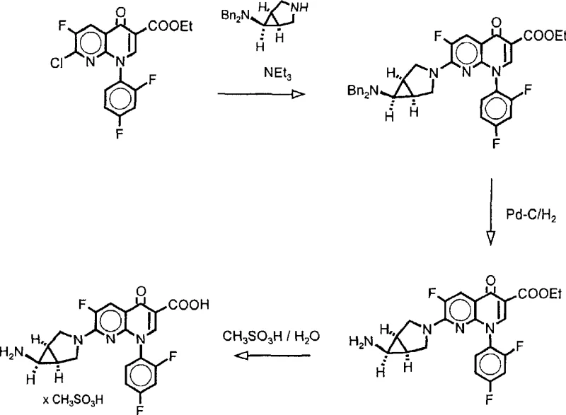 Synthesis of quinolone derivatives using the novel 3-azabicyclo[3.1.0]hexane intermediate