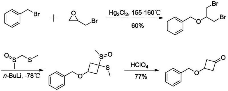 Prior art synthesis route using hazardous mercuric chloride and perchloric acid