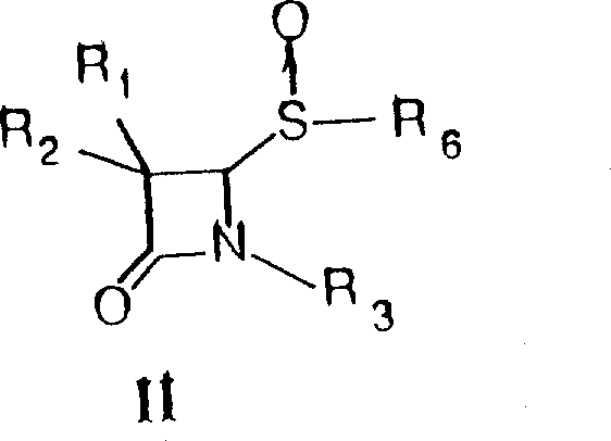 Structure of 2-sulfinamide precursor (Formula II) used in the novel synthesis