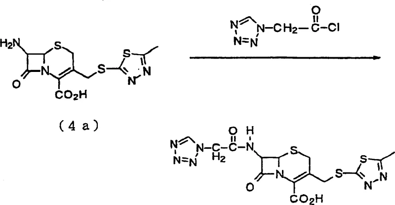 Synthesis of Cefazolin from 3-thiomethylcephem intermediate demonstrating final application