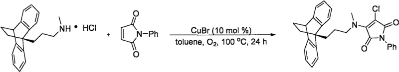 Synthesis of complex maprotiline-derived maleimide showing high yield and substrate tolerance