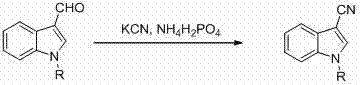 Conventional synthesis of 3-cyano indole using toxic potassium cyanide