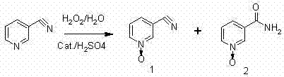 Reaction scheme showing the formation of desired N-oxide versus the unwanted amide byproduct