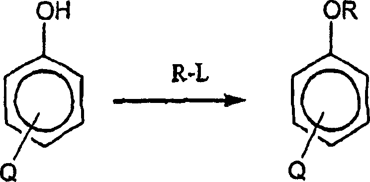 General scheme for coupling phenols with cycloalkyl halides using carbonate and phase transfer agent