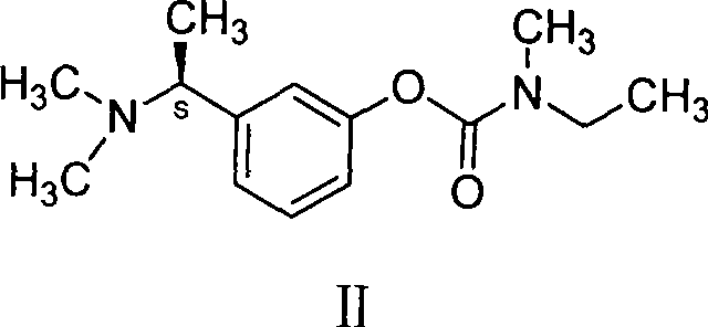 Chemical structure of Rivastigmine, the target API requiring 3-(1-dimethylaminoethyl)phenol as a key intermediate