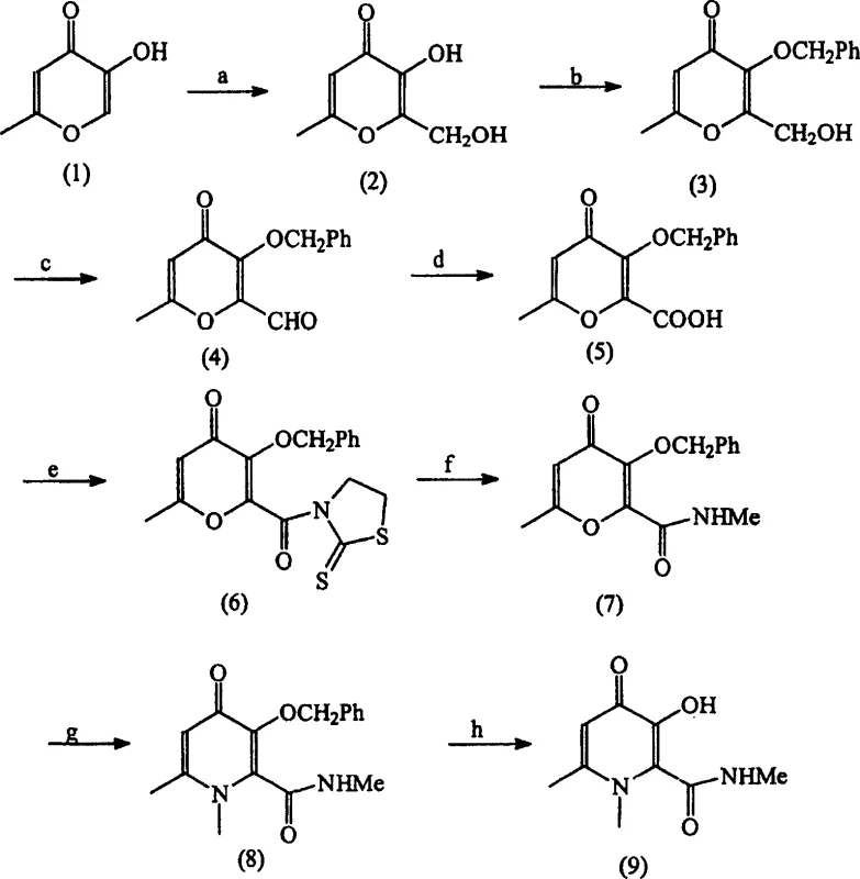 Reaction Scheme 1 depicting the conventional multi-step synthesis route using hazardous reagents like DMSO-SO3 and DCC