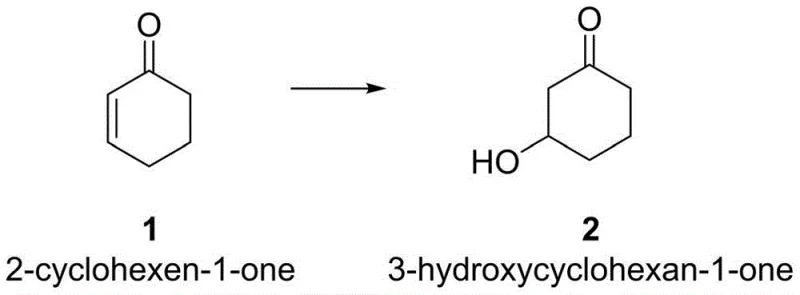 Electrocatalytic synthesis of 3-hydroxycyclohexanone from 2-cyclohexen-1-one using carbonate electrolyte
