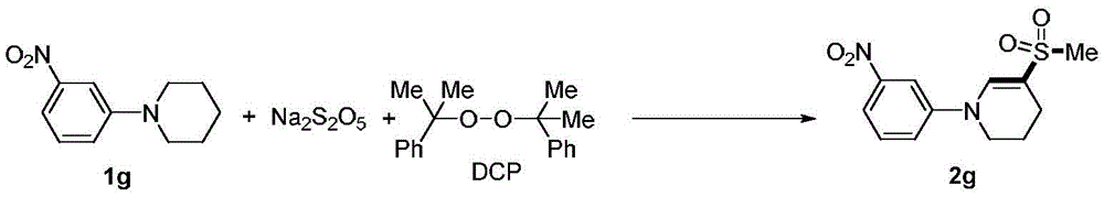 Example 8 reaction showing fluorinated phenyl-substituted piperidine conversion to methanesulfonyl product