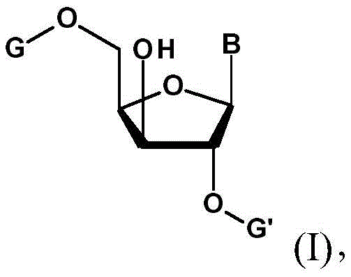 Structure of the 3'-hydroxy-inverted ribonucleoside starting material Formula I with protected hydroxyl groups