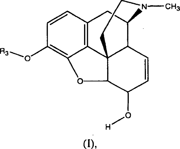 General structure of 3-O-protected morphine substrate Formula I showing variable protecting groups