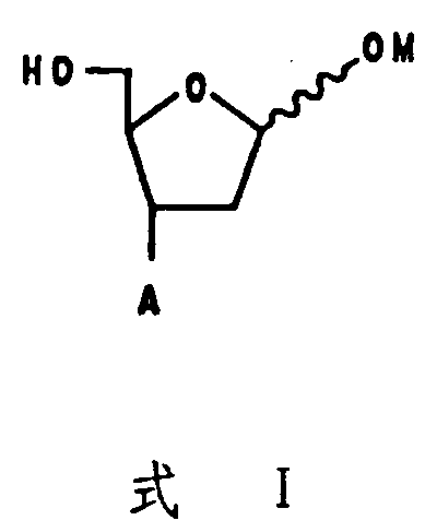General chemical structure of 3-substituted furanoside compounds Formula I