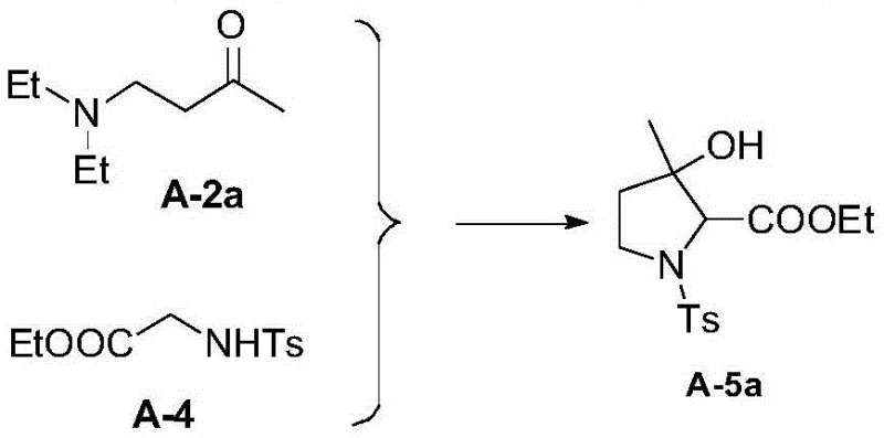 Mechanism of cyclization reaction forming 3-hydroxy-3-substituted-pyrroline intermediate