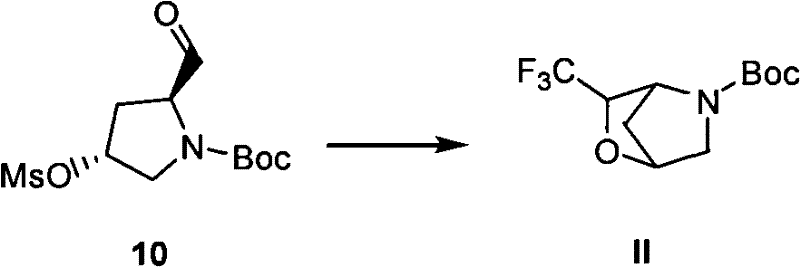 One-step cyclization mechanism for the 2-oxa-5-azabicyclo[2.2.1]heptane analog