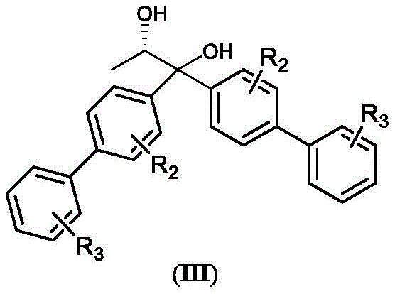Structure of the chiral auxiliary (S)-1,2-propylene glycol derivative (III) responsible for stereocontrol