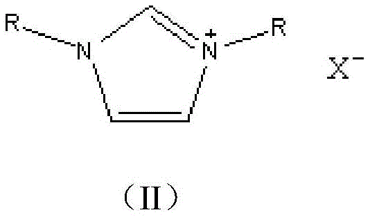General formula (II) of imidazolium salt ionic liquid catalyst