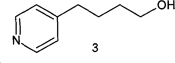 Structure of 4-(4-pyridyl)-1-butanol intermediate compound 3