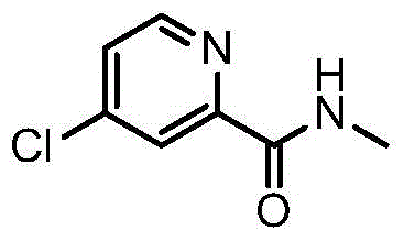 Chemical structure of 4-chloro-N-methylpyridine-2-formamide reactant